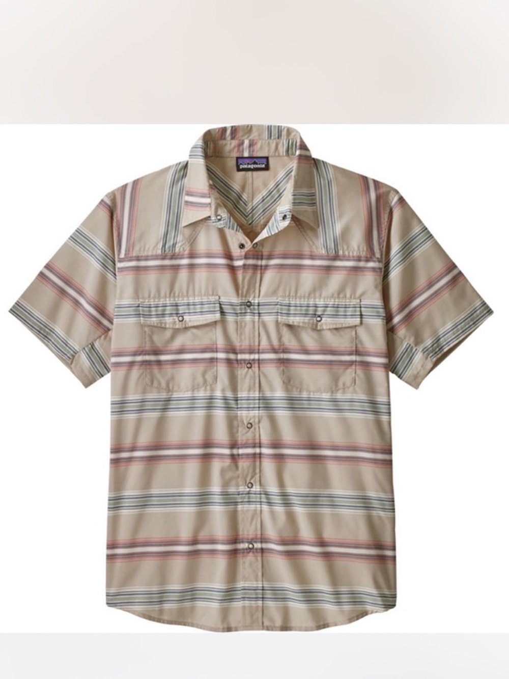 Patagonia Men’s Bandito Tarkine El Cap Khaki Stripe Shirt
